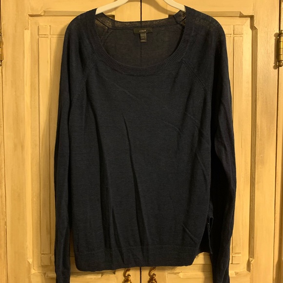 J. Crew Sweaters - J Crew Navy Light Sweater